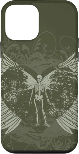 Vista 16 de Y2K Grunge Aesthetic Alt Goth Fairy Skeleton Wings Case for iPhone 17
