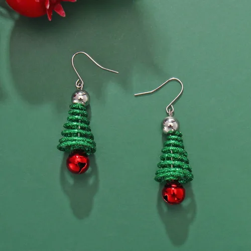 Vista 4 de COIRIS Pendientes de Navidad Pendientes de árbol de Navidad Pendientes de joyería de Navidad Regalo de joyería de Navidad