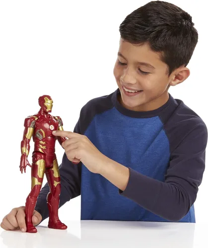 Vista 4 de Marvel Avengers Age of Ultron Titan Hero Tech Iron Man Figura de 12 pulgadas