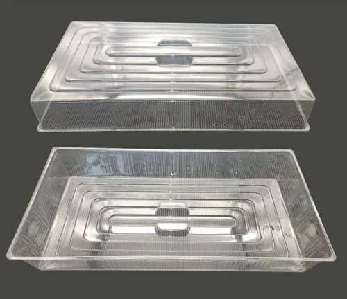 Vista 2 de RooTrimmer 10 Piezas Cúpula de Humedad, Cúpula de Plástico Transparente para Inicio de Semillas 1020 Cubiertas de Bandeja Humidificantes y Aislantes