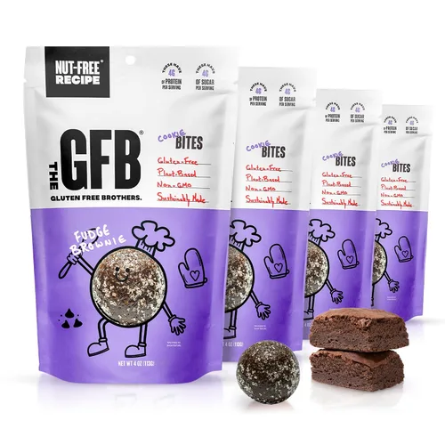 Vista 39 de The GFB Bocaditos de proteína aptos para alérgenos para pastel de cumpleaños, aperitivos sin gluten sin nueces, bolas de proteína a base de plantas