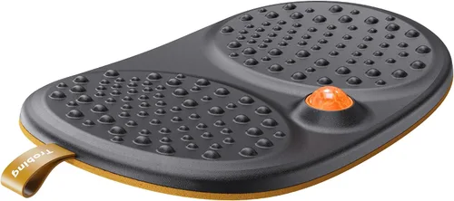 Vista 6 de Trobing Alfombrilla para escritorio de pie con tabla de equilibrio, tabla antifatiga de madera con bola rodante, tabla de equilibrio para escritorio