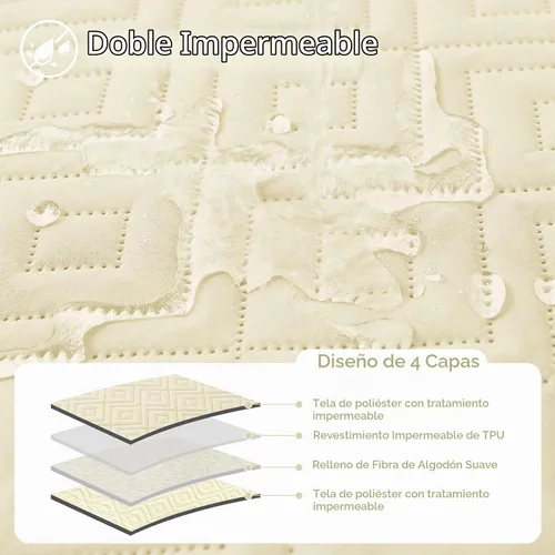 Vista 2 de hyha Manta reversible impermeable para perro, manta para mascotas para sofá