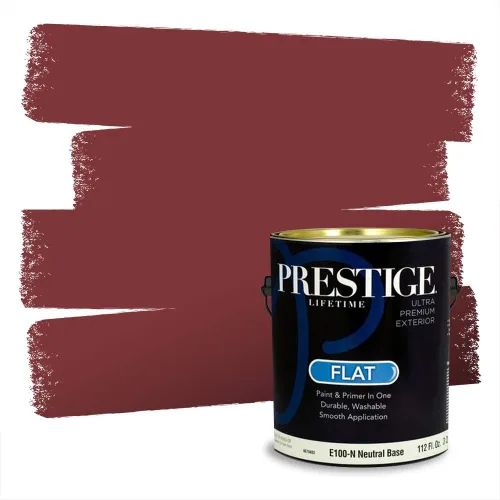 Vista 294 de Prestige Paints Pintura exterior e imprimación en uno, 1 galón, plano, coincidencia comparable de Valspar* Amber Rose*
