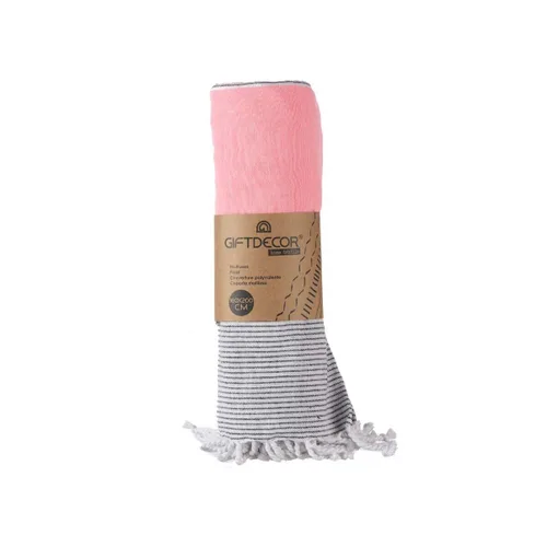 Vista 3 de Foulard Multiusos Gift Decor Rosa 160 x 200 cm 40 x 9 x 8 cm Rayas