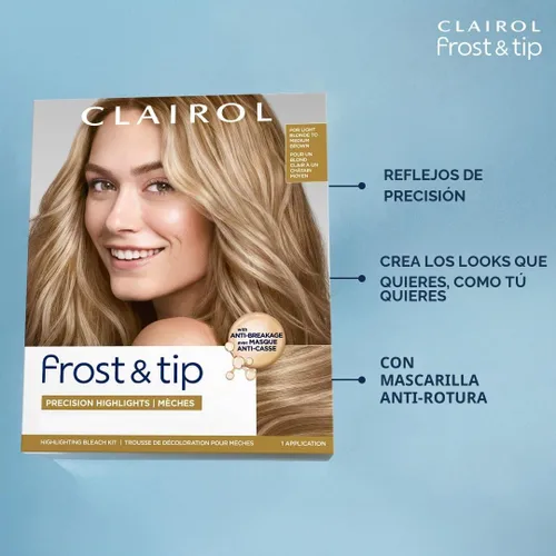 Vista 6 de Clairol Nice'n Easy Frost & Tip - Tinte para el cabello original, color rubio claro a castaño medio, paquete de 1 unidad