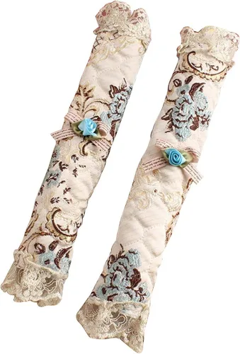 Vista 4 de DGZENTEX Chenhon - Funda para manija de nevera que atrapa goteos, protector de tela de puerta, (1 par) (azul)