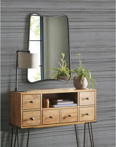 Vista 9 de RoomMates RMK11668RL Papel tapiz de bambú sintético gris para despegar y pegar