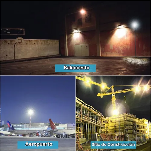 Vista 7 de Luz de inundación LED Lightdot 400W para exteriores con fotocélula del atardecer al amanecer