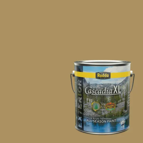 Vista 150 de Rodda Paint CASCADIA XL Pintura e imprimación satinada exterior en uno, cuarto de galón, otoño niño