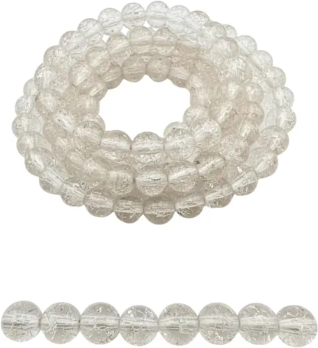 Vista 84 de DandS ltd Cuentas de cristal agrietadas para la fabricación de joyas, champán, pulseras vibrantes de bricolaje, collares, aretes, suministros