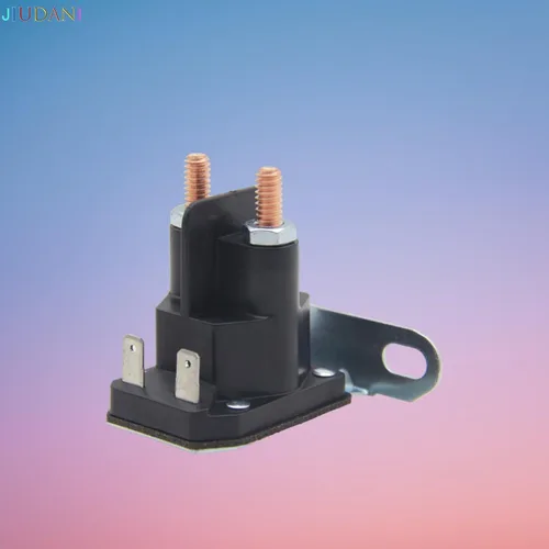 Vista 2 de Solenoide de arranque de repuesto de 12 V compatible con tractores de césped John Deere, MTD y Cub Cadet (AM138068 725-04439)