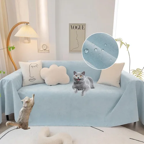 Vista 60 de STACYPIK Funda de sofá impermeable para perros y gatos, antideslizante, color caqui, para mascotas, resistente al agua, protector de muebles