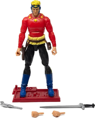Vista 2 de Boss Fight Studio Hero H.A.C.K.S. Flash Gordon - Figura de acción de cómic – Figura coleccionable altamente articulada y accesorios que incluyen