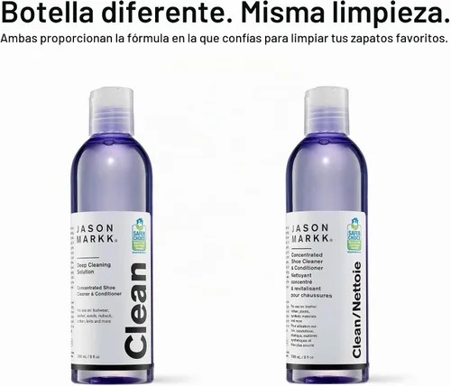 Vista 2 de Jason Markk Cuidado de Zapatos y Deportivas, Limpieza de Zapatos, Limpia y Acondiciona Calzado, Púrpura, 8 fl oz (paquete de 1)
