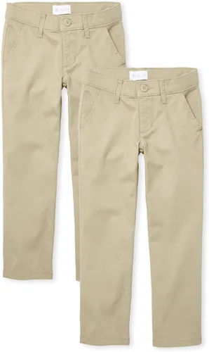 Vista 18 de The Children's Place Girls Bootcut Chino Pants Bisquit