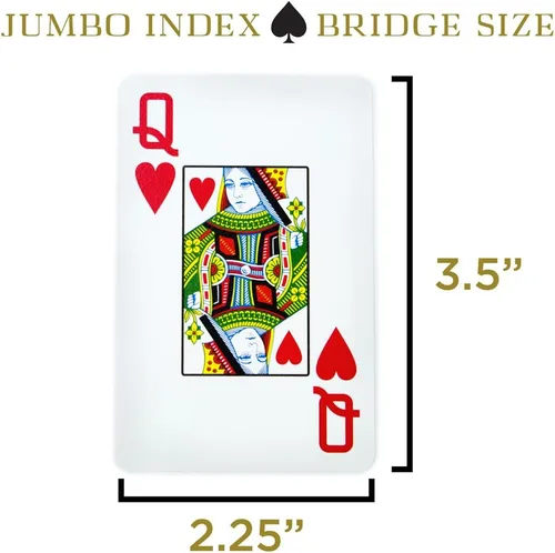 Vista 5 de Copag 1546 Diseño 100% Plástico Cartas de Juego, Tamaño Bridge (Estrecho) Verde/Burdeos (Índice Jumbo, 1 Juego)