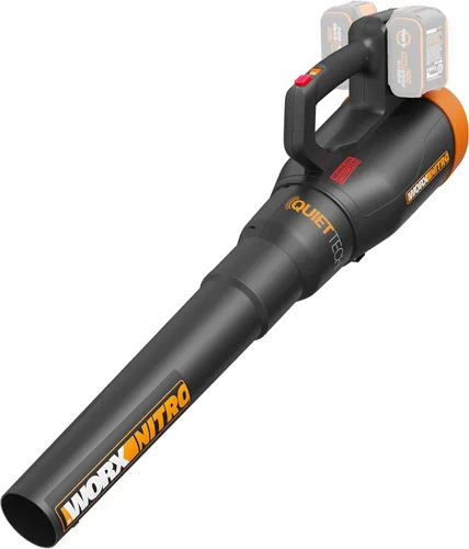Vista 12 de WORX WP925 - Combo de recortadora de hilo y soplador de hojas, 15 pulgadas y 40 V con eje de fibra de carbono, soplador eléctrico silencioso de 530