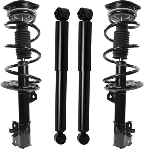 Vista 144 de Detroit Axle - Puntales y Amortiguadores para Chevy Traverse Buick Enclave GMC Acadia Saturn Outlook 2007-2012, 2 puntales delanteros con resorte