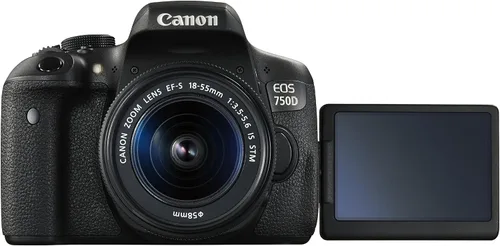 Vista 3 de Canon Cámara SLR digital EOS 750D con 0.709-2.165 in IS STM - Versión internacional (sin garantía)