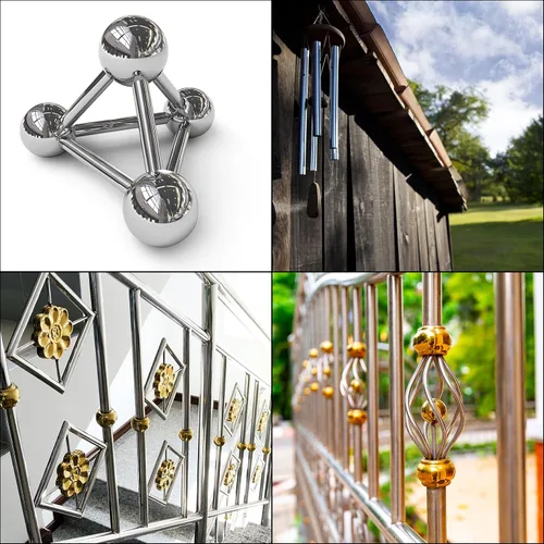 Vista 5 de uxcell Tubo de acero inoxidable 304, metal de 10 mm de diámetro exterior x 1,5 mm de grosor de pared, tubo de 300 mm para maquinaria industrial