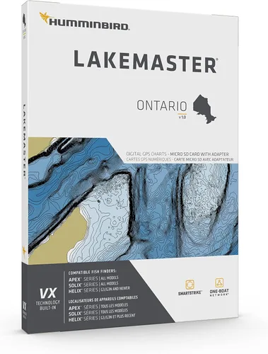 Vista 2 de Humminbird LakeMaster Map SD Card for Fish Finders
