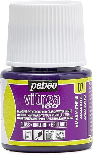 Vista 50 de Pebeo Vitrea 160 - Botella de diluyente para pintura de vidrio (45 ml)