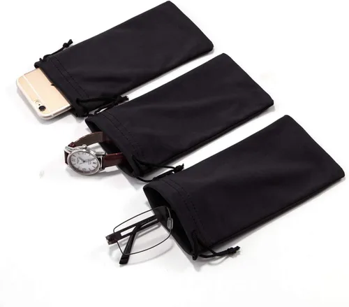 Vista 7 de TRIUMPH VISION Paquete de 3 bolsas suaves para lentes - Bolsa para gafas Bolsa de limpieza de pantalla de microfibra