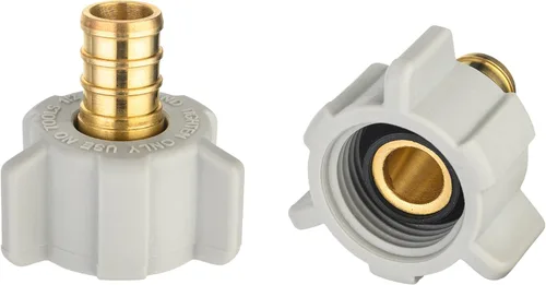 Vista 9 de Adaptador recto giratorio EFIELD 1/2" Pex X 7/8" BC (Ballcock) Tubería de latón PEX FittingsAdaptador recto giratorio de tuerca