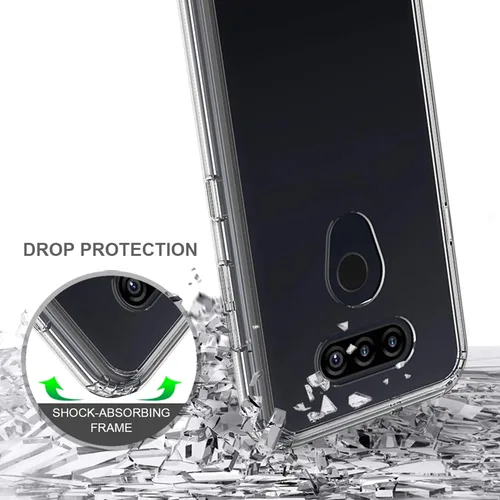 Vista 4 de Compatible con LG Aristo 5, funda transparente impresa, a prueba de golpes, arañazos, compatible con LG Phoenix 5/Fortune 3/Tribute Monarch/Risio 4