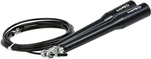 Vista 3 de Cuerda de saltar de cable de grado profesional con rodamientos de bolas de metal y una funda de transporte gratis, ideal para dominar dobles bajos