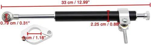 Vista 3 de Dreamseek Amortiguador universal de dirección de motocicleta de 13" (330mm) para Harley Honda Yamaha Kawasaki Suzuki Aprilla KTM BMW Ducati