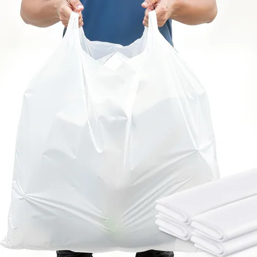 Vista 20 de AmazingSpark - Paquete de 200 bolsas de compras pequeñas, 12 x 8 x 4 Blanco