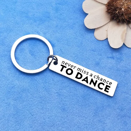 Vista 6 de Regalo de bailarina inspirador llavero de ballet jazz hip hop bailarina latina regalo de aliento para bailarines amigos, hermana, hija, recitales