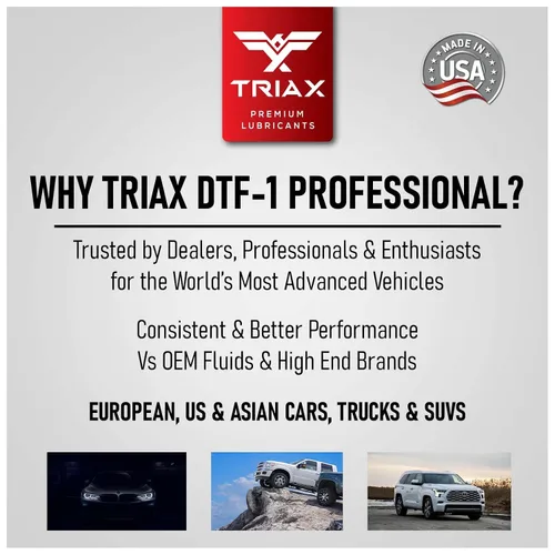 Vista 3 de TRIAX DTF-1 - Fluido de caja de transferencia profesional totalmente sintético, llenado de por vida, para todas las estaciones hasta -60 F