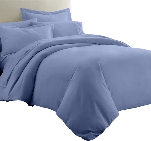 Vista 7 de Royal Tradition Juego de ropa de cama de viscosa de bambú sólido de 7 piezas, funda de edredón y fundas de almohada con sábanas, color beige