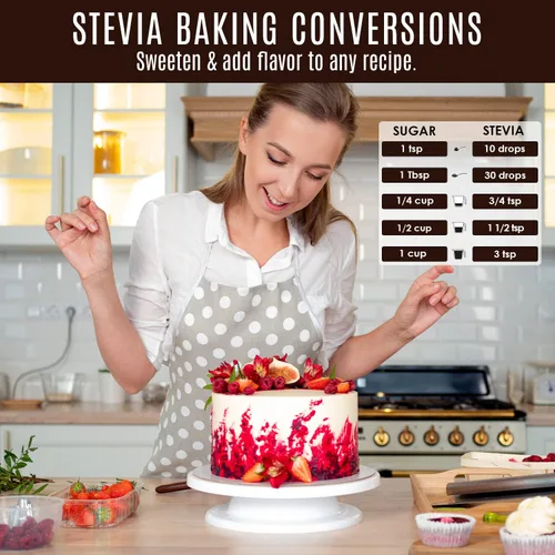 Vista 4 de Stevia Drops - Paquete de 3 sabores de Stevia Drops de chocolate oscuro, vainilla y caramelo Stevia Select Keto sin azúcar (3)