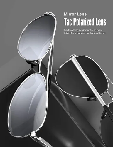 Vista 7 de LUENX - Lentes de sol polarizadas con protección UV 400 para hombre y mujer, incluye funda