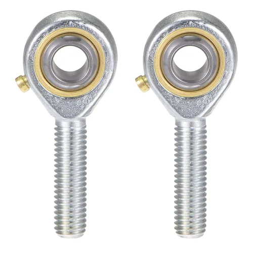 Vista 11 de uxcell 2 unids POS5 Rodamiento de extremo de varilla esférico de 0.197 in de diámetro de junta autolubricada M5x0.8 Conector de rosca macho de mano