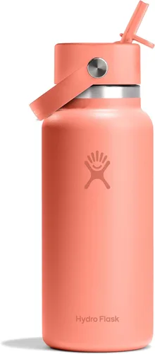 Vista 54 de Hydro Flask de boca ancha con tapa Flex de pajita de 24 onzas Agave