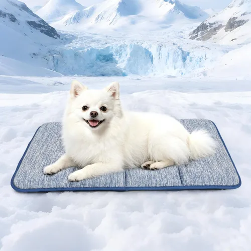 Vista 57 de Tapete refrescante para perros pequeños, almohadilla ortopédica de espuma viscoelástica de 24 x 18 pulgadas para verano, QMAX>0.5, almohadilla