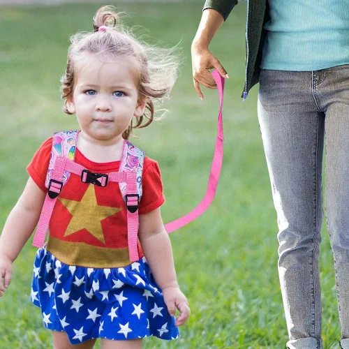 Vista 3 de AGSDON Mochila para niños pequeños con correa, 9.5 pulgadas, correas de seguridad de unicornio para bebé, bolsa de libros extraíble