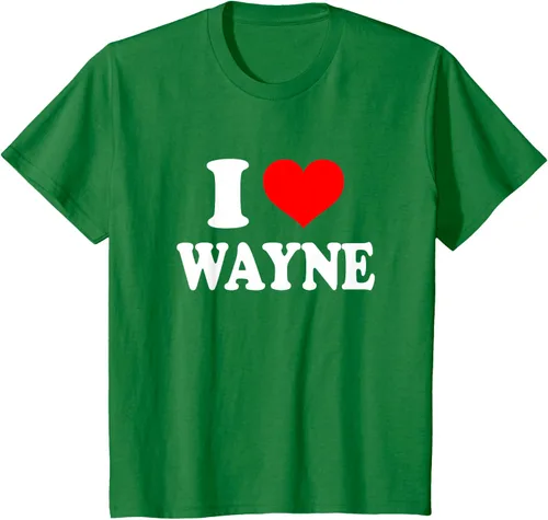 Vista 30 de Wayne - Camiseta I Heart Wayne - I Love Wayne, Negro, S