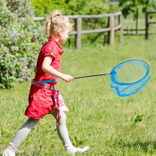 Vista 9 de TENDYCOCO Red de captura telescópica con cubos, kit de captura al aire libre para niños y adultos, red de pesca de malla fina para insectos