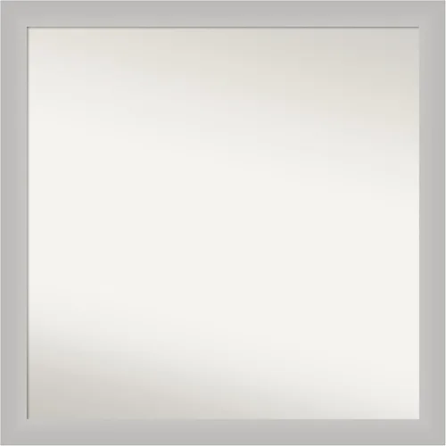 Vista 266 de Amanti Art Silver Bathroom Mirror for Over Sink, 26x45 Custom Made Marred Pewter Rectangle Vanity Mirror, Oversize Casual Wood Frame, Hangs Estaño