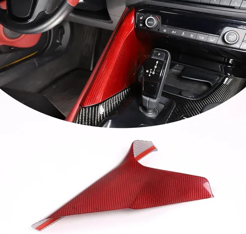 Vista 10 de Cubierta protectora de fibra de carbono real para automóvil, control central, panel de engranajes laterales, compatible con Supra GR A90 A91 MK5