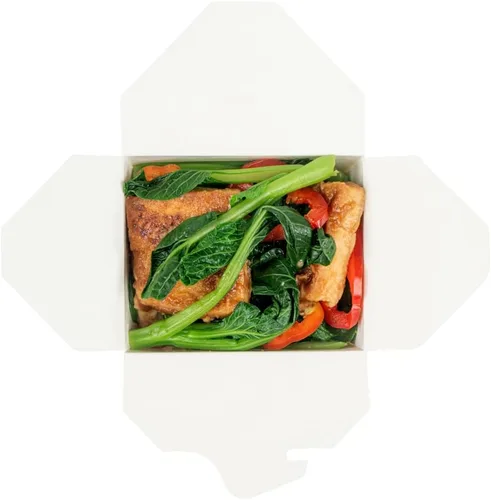 Vista 13 de Restaurantware Cajas para llevar comida china: 25 paquetes de 16 onzas, recipientes desechables para llevar, resistentes a la grasa, recipientes