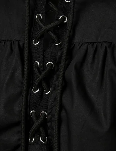 Vista 4 de VATPAVE Camisas renacentistas para hombre, camisetas góticas de pirata para cosplay