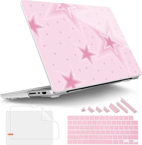 Vista 18 de Tuiklol - Funda para MacBook Pro de 14 pulgadas, versión 2026, 2025, 2024 Noche bosque oscuro