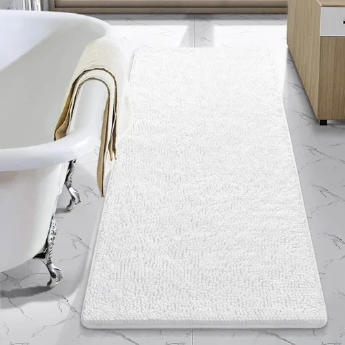 Vista 15 de LOCHAS - Alfombra de baño de lujo lanuda de 24 x 17 pulgadas, color beige